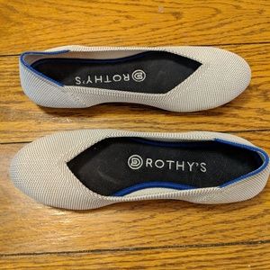 Rothys Flats Size 7 Flax Birdseye